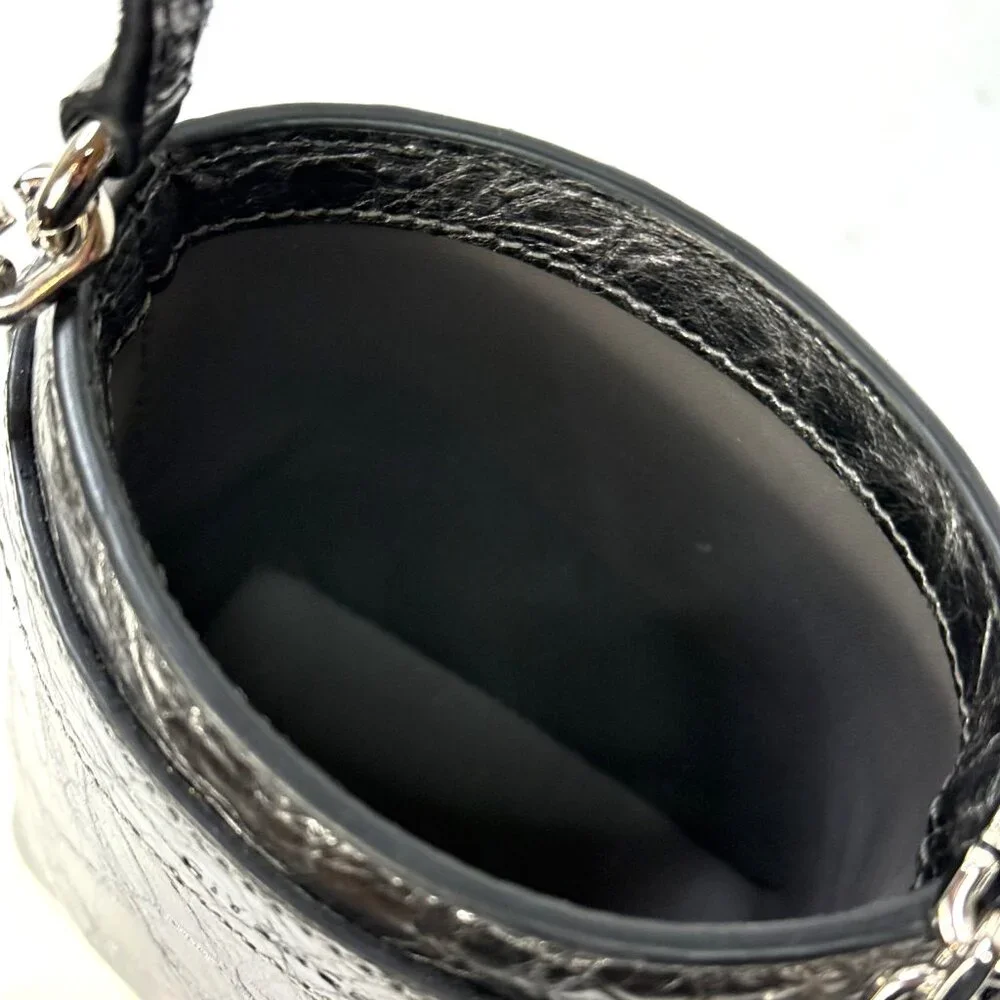 Givenchy Shark Lock Micro Bucket Bag -  in Metallized Laminated Leather - Picture 5 of 6